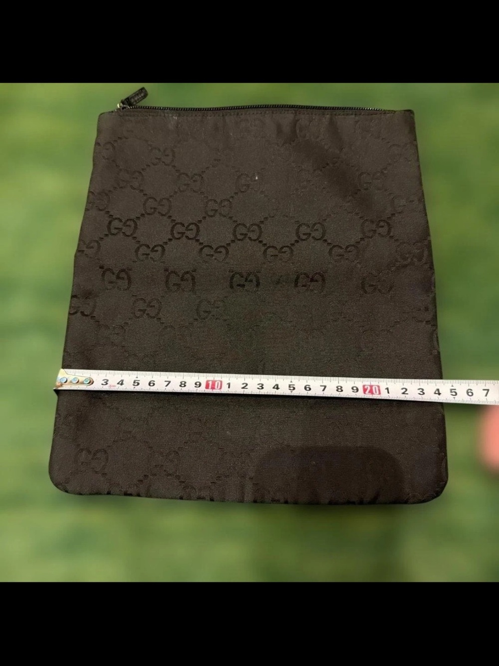 Gucci Black GG Monogram Toiletry Pouch